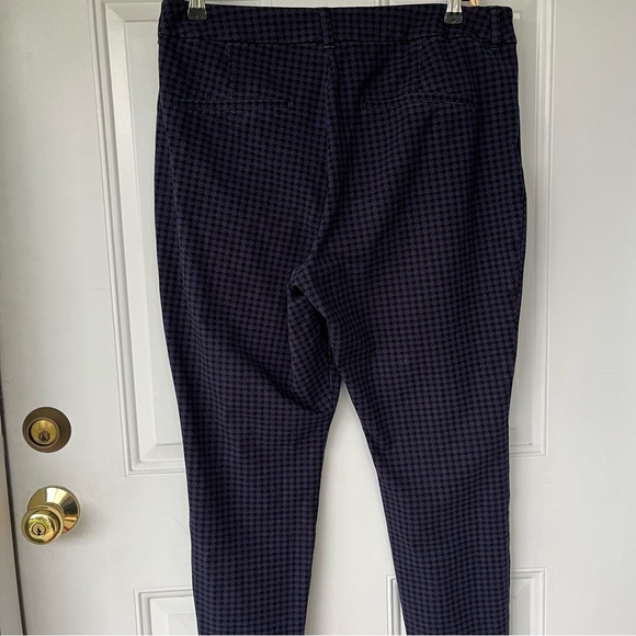 •Old Navy• Houndstooth Navy/Black Pixie High Rise Pants - Size 14 - Picture 5 of 8